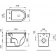 Унитаз подвесной BELBAGNO Onda BB066CHR безободковый, крышка BB2111SC с микролифтом