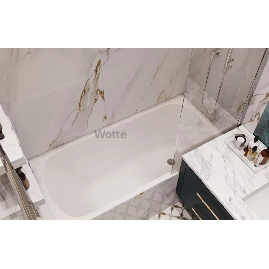 Ванна чугунная WOTTE Start 160х75 см, с ножками
