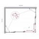 Душевой уголок BelBagno LUCE-AH-22-145/115-C-Cr стекло прозрачное, профиль хром
