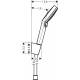 Душевой набор HANSGROHE Crometta Vario 26692400, 1,6 м, хром