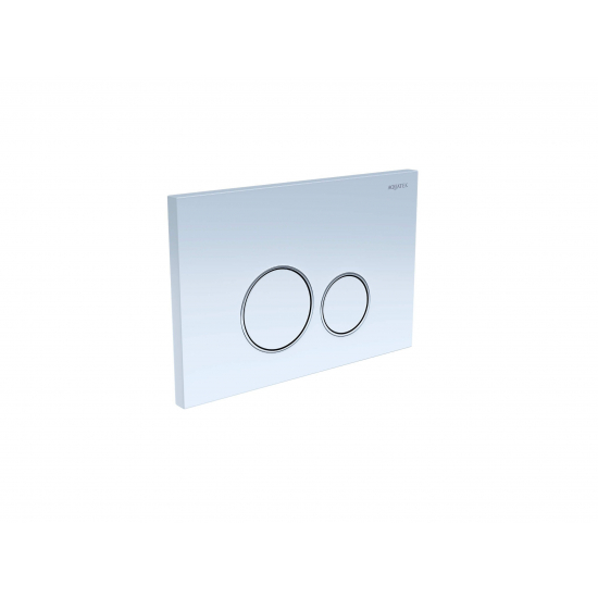 Кнопка для инсталляции AQUATEK PNS-0000011 (005AQ) белый глянец, пневматическая