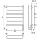 Полотенцесушитель электрический TERMINUS Евромикс П6 450x650 хром
