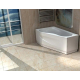 Акриловая ванна АКВАТЕК Медея MED180-0000037 170x95 L левая с каркасом и фронтальным экраном