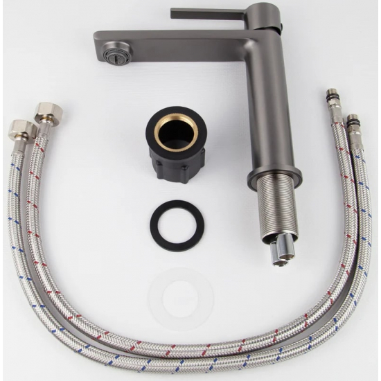 Смеситель для раковины KAISER Serio 05311-15 вороненая сталь