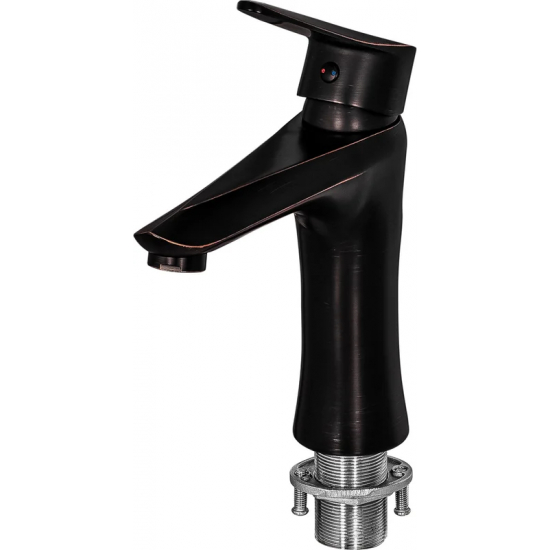 Смеситель для раковины ПРОФСАН Steel Black ПСМ-301-5 из нержавеющей стали, чёрная бронза
