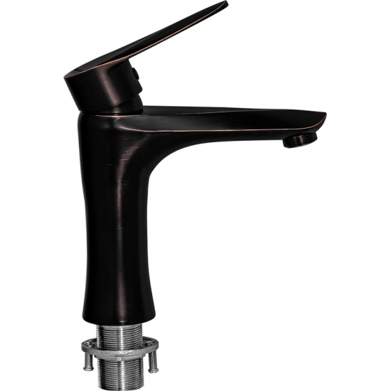 Смеситель для раковины ПРОФСАН Steel Black ПСМ-301-5 из нержавеющей стали, чёрная бронза