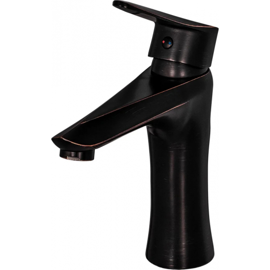 Смеситель для раковины ПРОФСАН Steel Black ПСМ-301-5 из нержавеющей стали, чёрная бронза