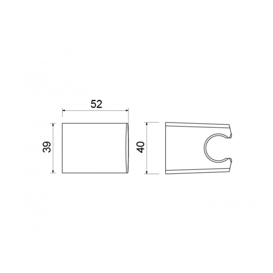 Держатель для душа AQUATEK AQ2403CR хром