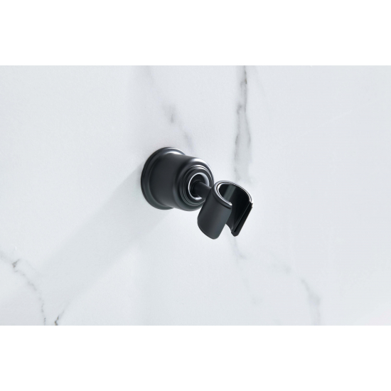 Держатель для душа AQUATEK AQ2407MB Классик, матовый чёрный