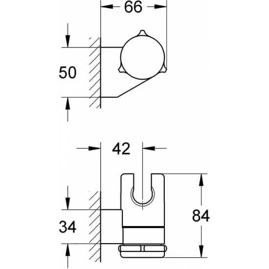 Держатель для душа GROHE Tempesta New 27595000