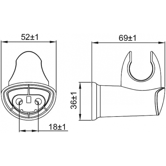 Держатель для душа IDDIS Optima Home 030CP00I53 хром