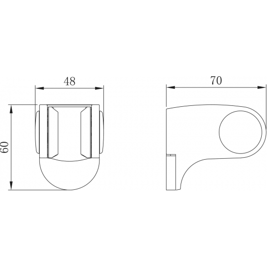 Держатель для душа LEMARK LM8083C поворотный