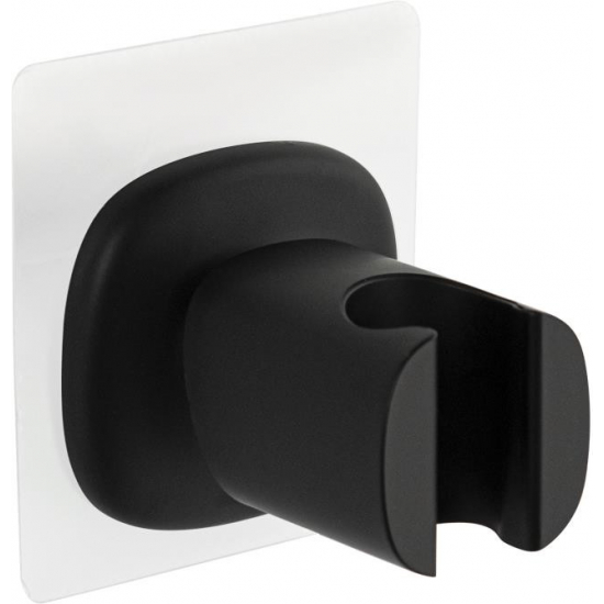 Держатель для душа САНАКС 1022 с комбинированным креплением, чёрный 