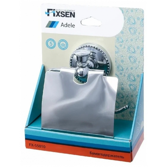 Держатель туалетной бумаги FIXSEN Adele FX-55010 с крышкой
