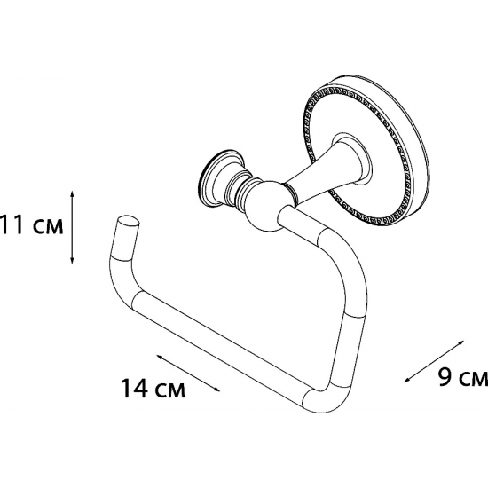 Держатель туалетной бумаги FIXSEN Adele FX-55010B