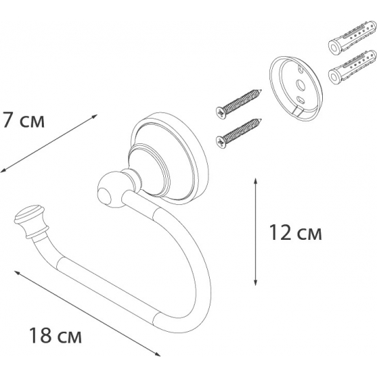 Держатель туалетной бумаги FIXSEN Bogema FX-78510A