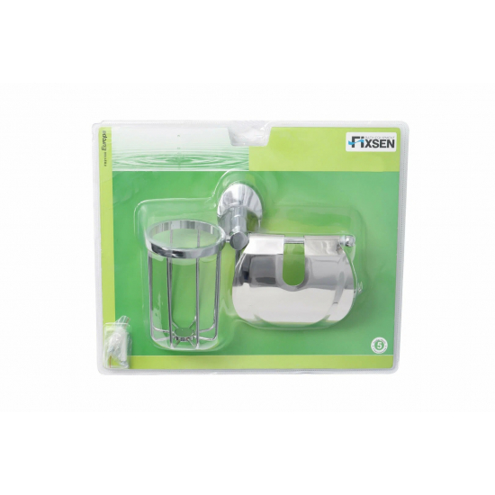 Держатель туалетной бумаги FIXSEN Europa FX-21809+10 с держателем для освежителя