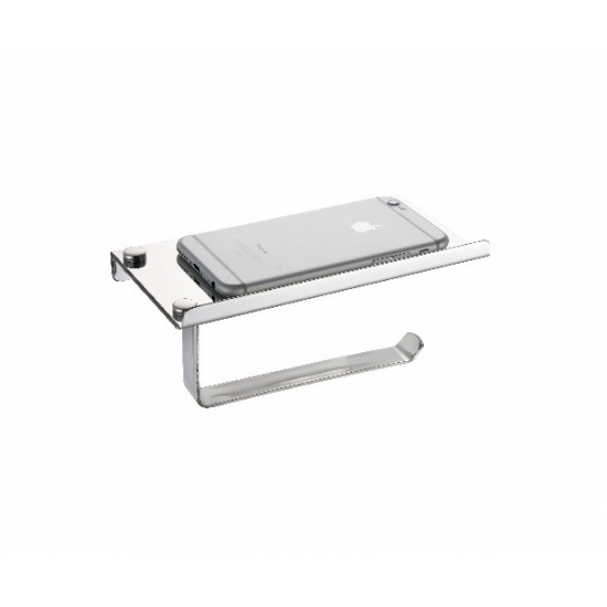 Держатель туалетной бумаги FIXSEN Hotel FX-31011 с полкой для телефона