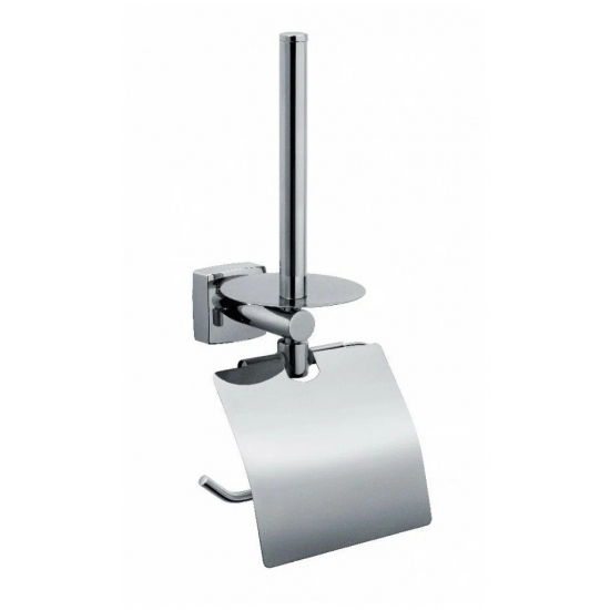 Держатель туалетной бумаги FIXSEN Kvadro FX-61310E с деражателем для запасного рулона