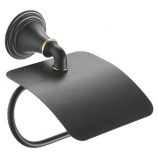 Держатель туалетной бумаги FIXSEN Luksor FX-71610B с крышкой