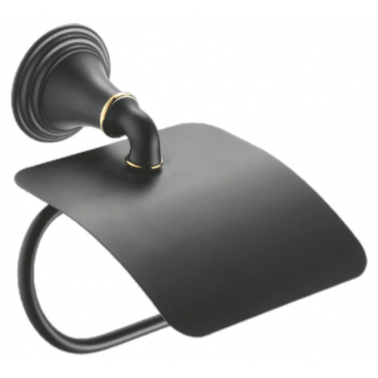 Держатель туалетной бумаги FIXSEN Luksor FX-71610B с крышкой