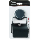 Держатель туалетной бумаги FIXSEN Magic Black FX-45010 с крышкой