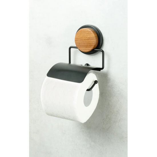 Держатель туалетной бумаги FIXSEN Magic Wood FX-46010 с крышкой