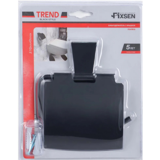 Держатель туалетной бумаги FIXSEN Trend FX-97810 черный
