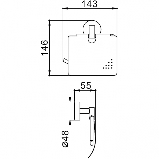 Держатель туалетной бумаги FRAP F1703