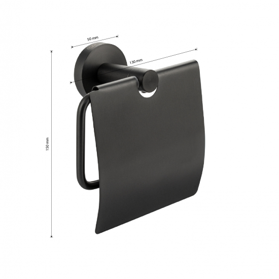 Держатель туалетной бумаги GFmark 78003 с экраном графит
