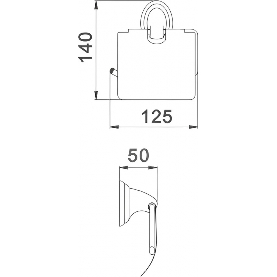 Держатель туалетной бумаги HAIBA HB1503