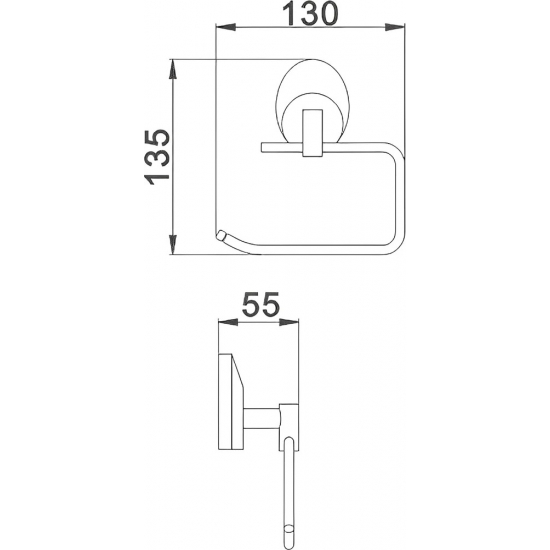 Держатель туалетной бумаги HAIBA HB1603-3
