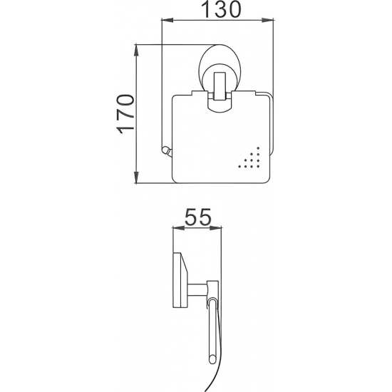 Держатель туалетной бумаги HAIBA HB1603