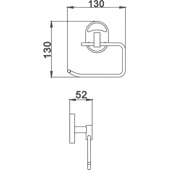 Держатель туалетной бумаги HAIBA HB1903-3 
