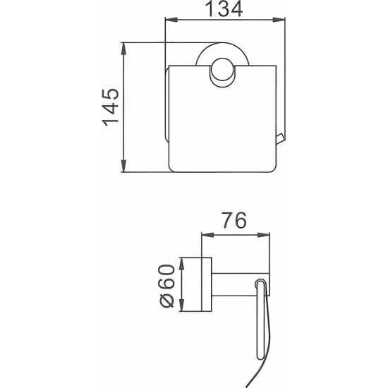 Держатель туалетной бумаги HAIBA HB8303