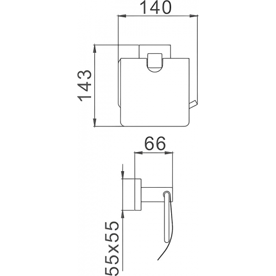 Держатель туалетной бумаги HAIBA HB8603