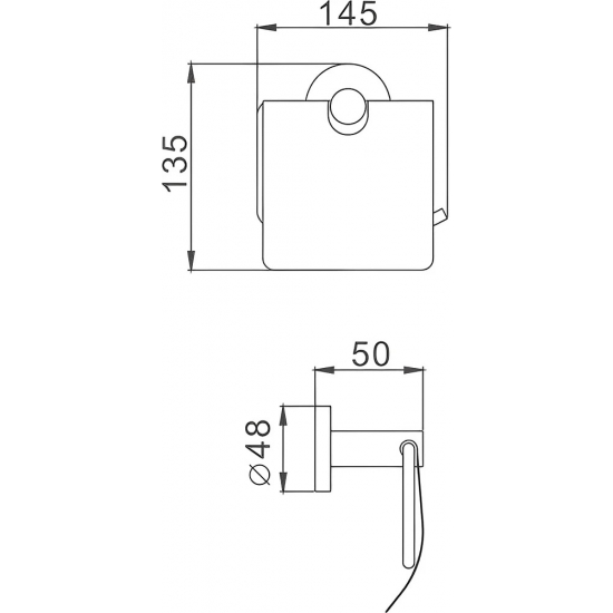 Держатель туалетной бумаги HAIBA HB8703