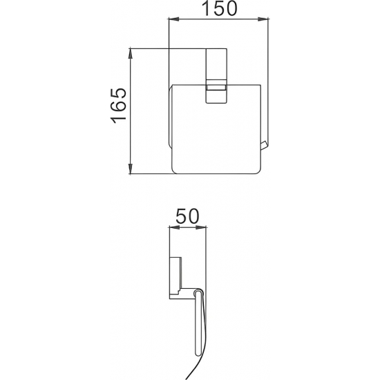 Держатель туалетной бумаги HAIBA HB8803