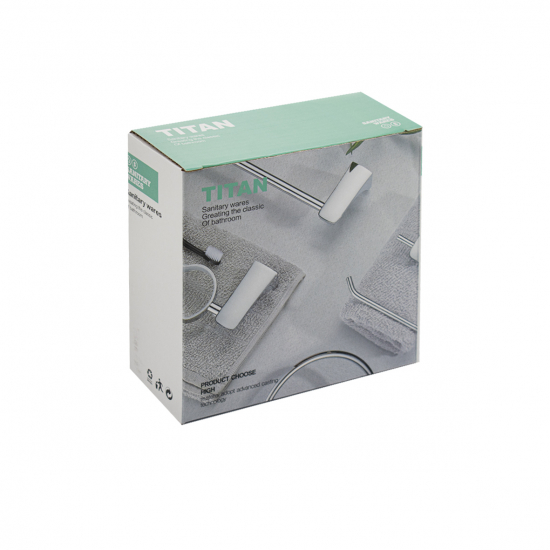 Держатель туалетной бумаги TITAN 76002 чёрный