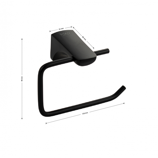 Держатель туалетной бумаги TITAN 76002 чёрный