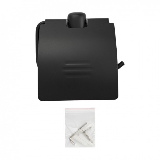 Держатель туалетной бумаги TITAN 76003 чёрный