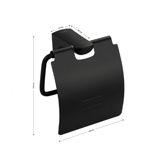 Держатель туалетной бумаги TITAN 76003 чёрный