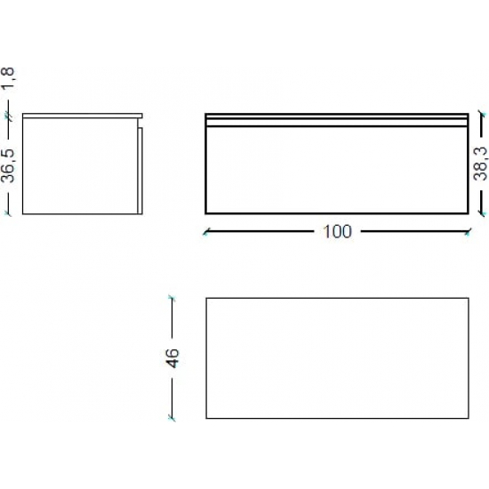 Тумба Armadi Art Flat Valessi Uno-S 100 light oak