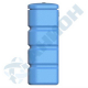 Ёмкость AНИОН НБ150Н объем 150 литров навесная прямоугольная, с кронштейном синяя