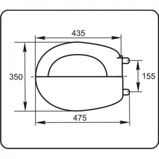 Сиденье для унитаза SANTEK Бриз 1WH301947 полипропилен