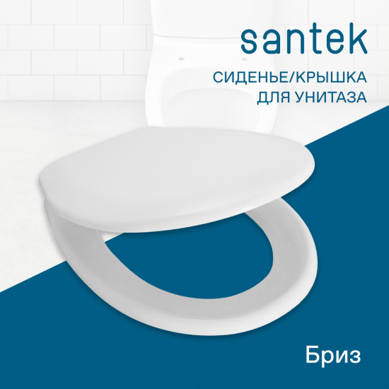 Сиденье для унитаза SANTEK Бриз 1WH301947 полипропилен