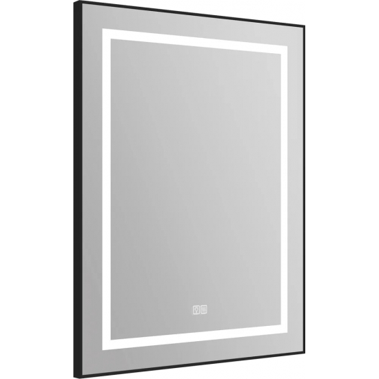 Зеркало BELBAGNO Kraft SPC-KRAFT-685-885-TCH-WARM-NERO черное, с подсветкой и подогревом