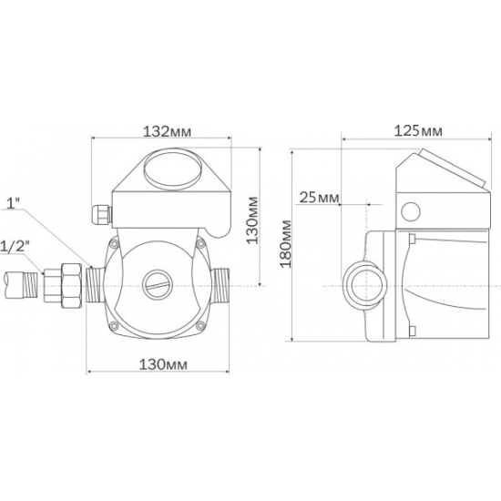 Циркуляционный насос AQUARIO AC 152-130HWT