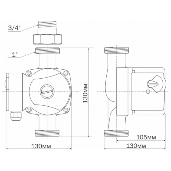 Циркуляционный насос AQUARIO AC 204-130