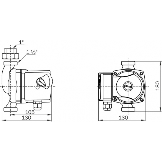 Циркуляционный насос AQUARIO AC 254-180